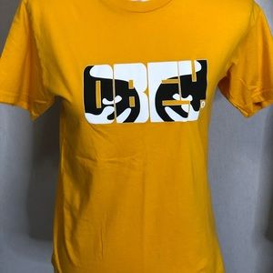 Obey Yellow Short Sleeve Tee